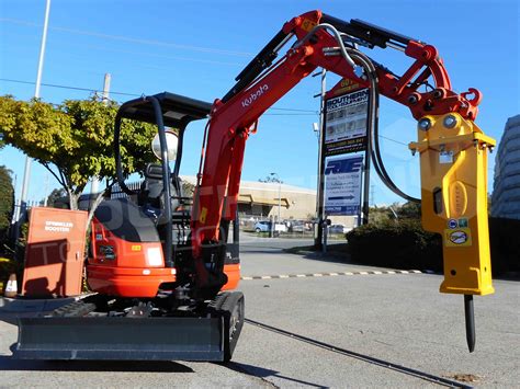 mini digger breaker attachment|rock breaker for mini excavator.